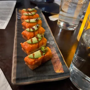 Crispy rice tuna