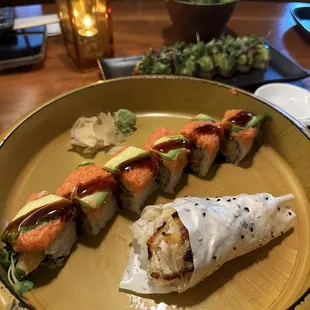 Baked Crab Hand Roll