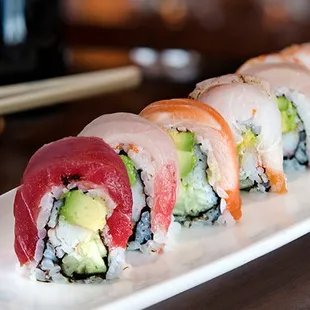 sashimi, sushi, sushi and sashimi, food