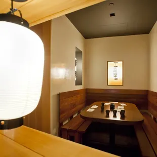 interior, sushi and sashimi