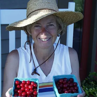 Blueberries &amp; sour cherries!