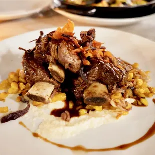 a plate of food on a table