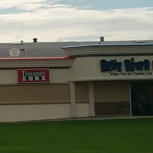 the front of the restaurant