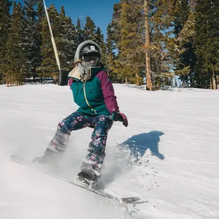 Adaptive rider at Breck Ski Resort