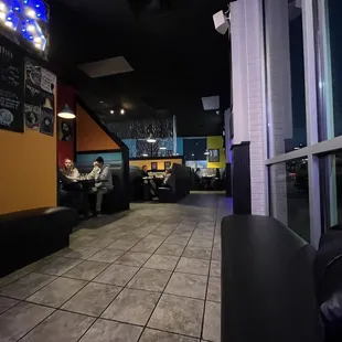 Looking right into dining area from entrance