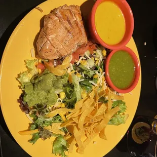 Baja Loco Salad! Side of Pesto Sauce!