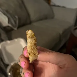 Gross unseasoned chicken