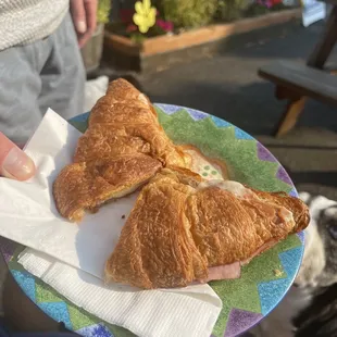 Ham and cheese croissant ($6.99)