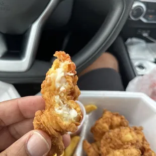 Inside of the shrimp