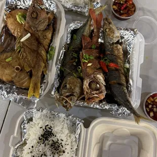 Their fried fish plate