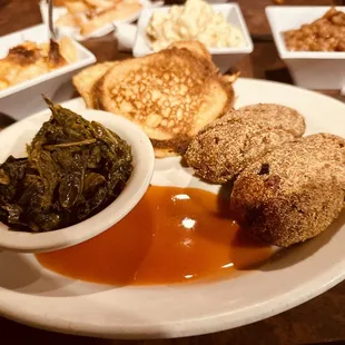 a plate of food on a table