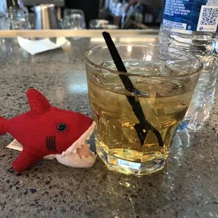 Knob creek and water. $14.50