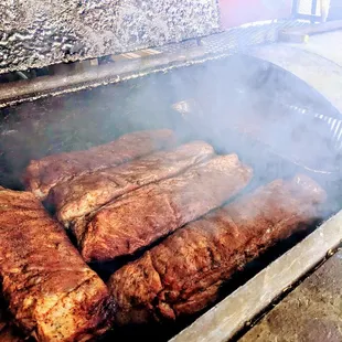 bbq ribs, ribs, food