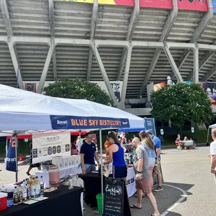 Blue Sky at the Diamond in Richmond VA