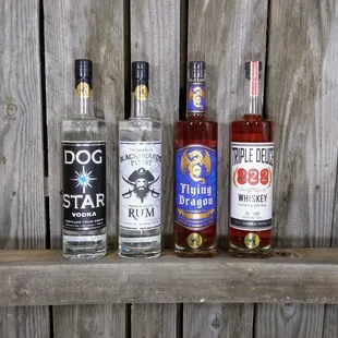 three different types of spirits