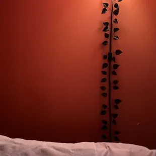 Minimalist decoration, but the wall colors emote a relaxing vibe.