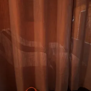 Chairs are separated by a mesh curtain to give you some privacy.