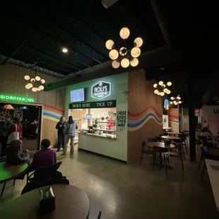 people sitting at tables