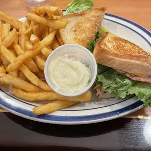 Blue Sky Ham &amp; Turkey grilled sandwich