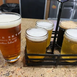 Pint and a flight.
