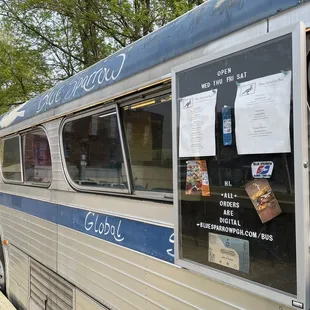 a bus parked at a bus stop