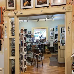 Looking into front room