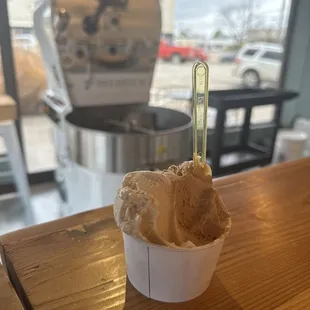 Peanut butter and salted caramel