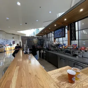 a view of the bar area