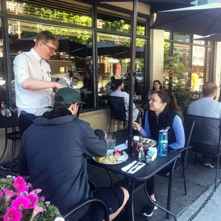 Patio dining