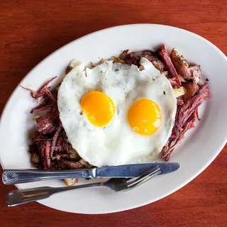 House Corned Beef Hash and Eggs