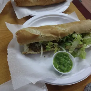 Somali-style steak sandwich