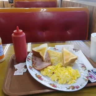 Eggs and ham breakfast. Blue Star never dissapoints.