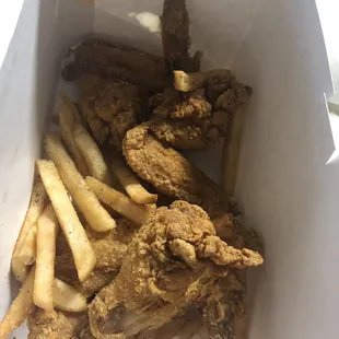 You can see the seasoning on the chicken