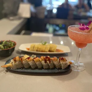 Charred Edamame Hotel Cali Tidal Wave Strawberry Daisy