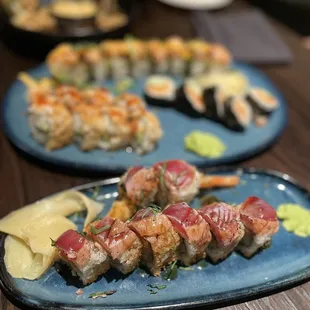 Tataki Maki front Crunchy L.A. back left. Must get!