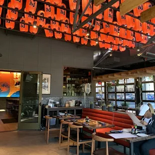One of their seating areas