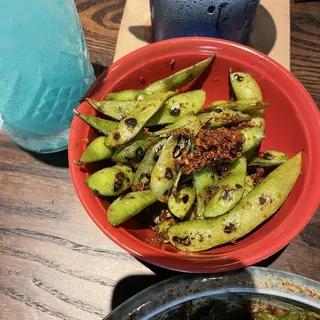 Charred Edamame