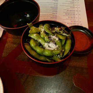 Charred Edamame