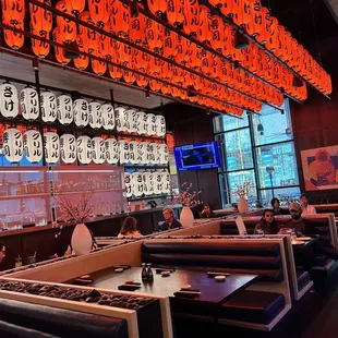 Seating area by the sushi bar