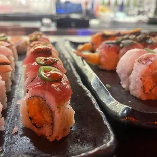 sushi and sashimi, sushi, sashimi, food