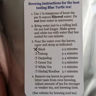 They even mark on the back which tea you get so that you can make it appropriately! Perfect for gifting.