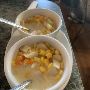 Corn and potato chowder