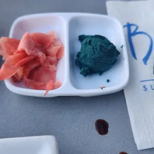 Ginger &amp; blue wasabi