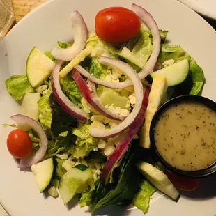 Side Salad.  Cold and crisp!