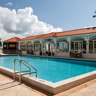 pool and lounge area