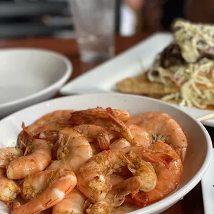 Peel and eats and tuna sashimi