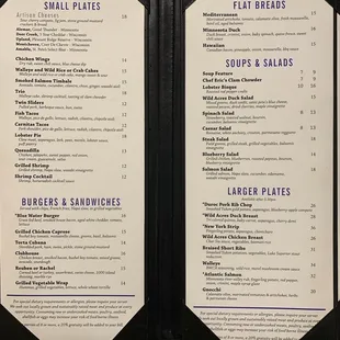 Food menu