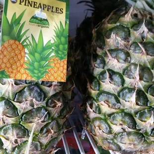 two pineapples