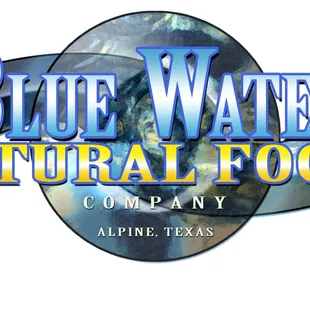 blue water natural foods company logo