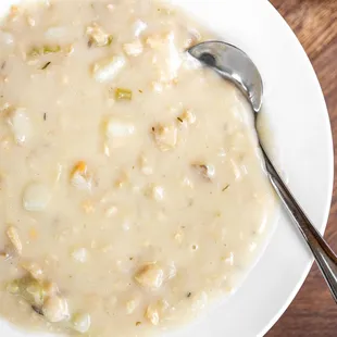 Clam Chowder ($10/bowl)